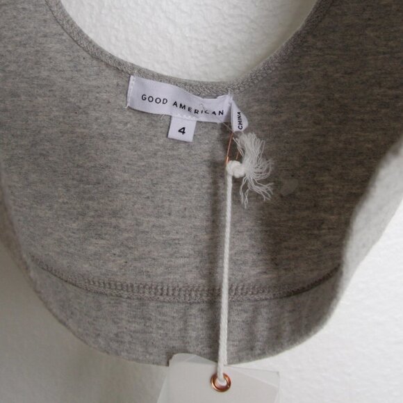NWT Good American Essential Scoop Bra Heather Grey XL - Picture 3 of 7